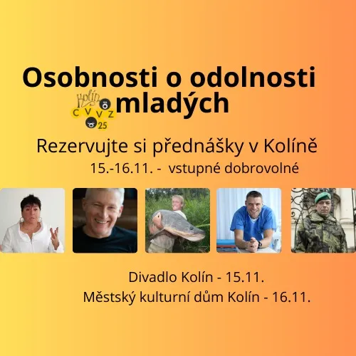 Event image Jak budovat odolnost u mladých - sobota - hosté Lidmila Pekařová, Marek Orko Vácha, Jakub Vágner