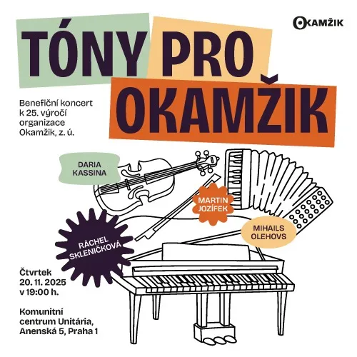 Obrázek události Benefiční koncert TÓNY PRO OKAMŽIK