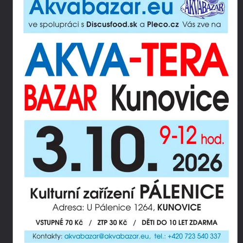 Obrázek události Slovácký Akva Tera bazar v Kunovicích 