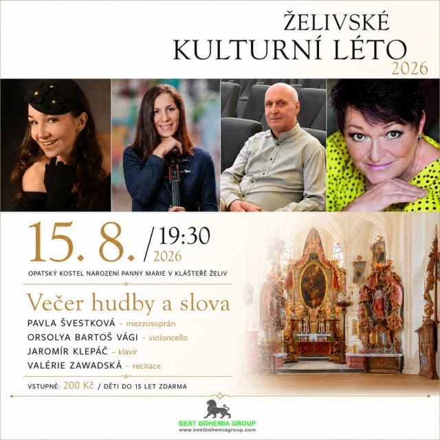 Event image Želivské kulturní léto | Večer hudby a slova – Valérie Zawadská, Pavla Švestková a hosté