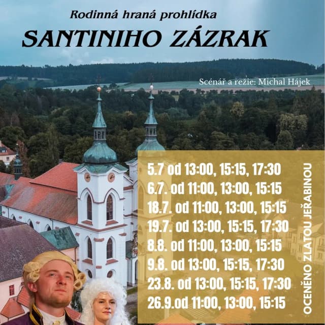 Event image Santiniho zázrak – hraná prohlídka v Klášteře Želiv